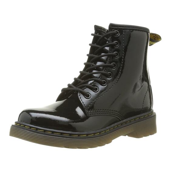Dr. Martens Junior 1460 Lace Up Boots US G3 B2 EU 33 Black Patent Leather NIB